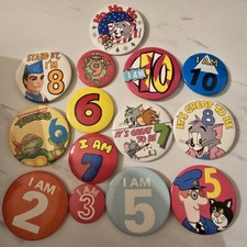 Vintage Birthday Age Pin