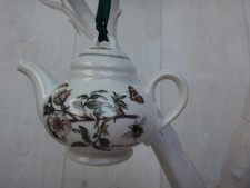 Portmeirion Botanic Garden Miniature Teapot Christmas Tree Decoration