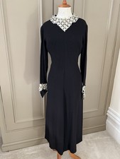 Vintage 1930s/40s Black Rayon