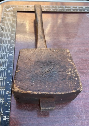 Vintage wooden mallet - vintage,