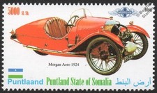 1924 MORGAN AERO (3-Wheeler) Super Sports Car Automobile Stamp