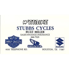 Wetbike Stubbs Cycles Buzz