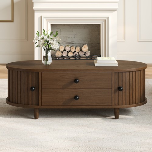 Oval coffee table - oval,