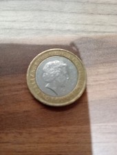 King james bible 2 pound coin With Minting Error. 2011