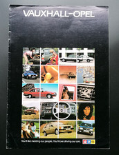 1982 VAUXHALL OPEL RANGE Sales Brochure - Chevette Astra Cavalier Manta Carlton