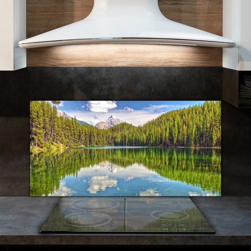 Glass kitchen splashback tile - glass,