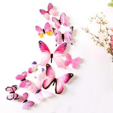 12 pcs 3D Butterfly Decal Wall