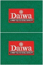 A Pair of RED Daiwa Patches
