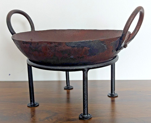 Vintage indian kadai fire - fire, pit