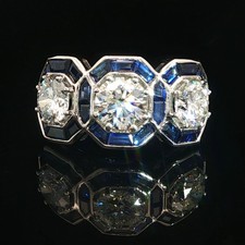 2ct DIF Diamond & Sapphire