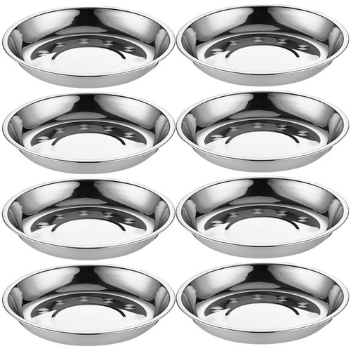 Reusable stainless steel plate - stainless,