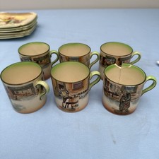 Royal Doulton Set of 5 Seriesware Dickens Coffee Cups.    (B46)