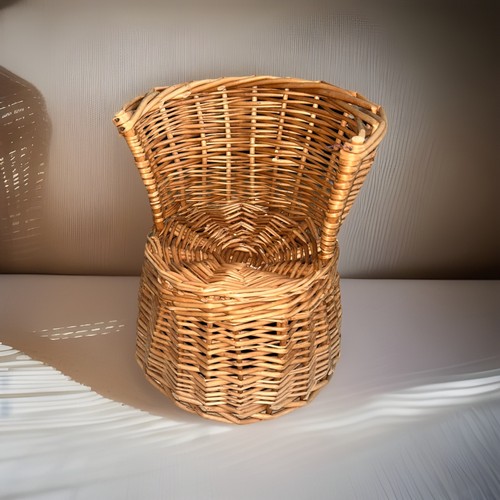 Vintage dolls chair wicker - dolls, wicker/