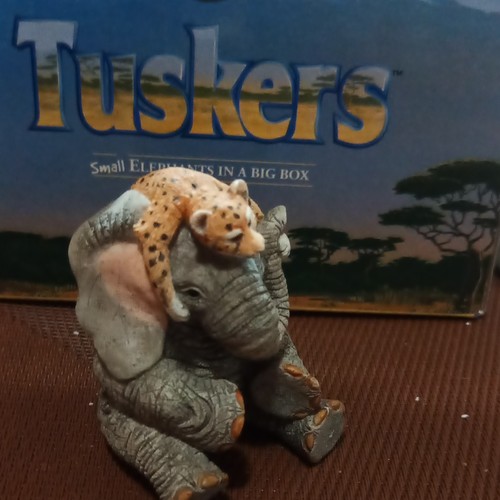 Tuskers elephant resin - elephant,