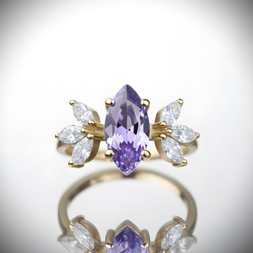 Marquise amethyst and - marquise,