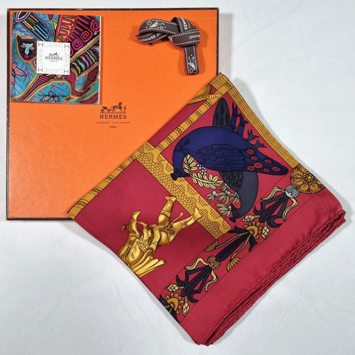 Rare vintage hermes silk scarf - vintage,