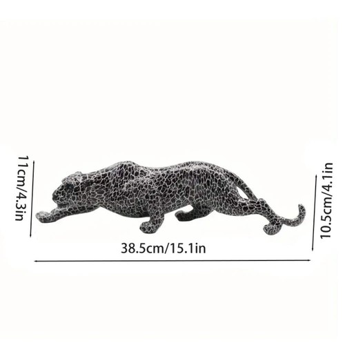 Resin cheetah leopard statue - resin,