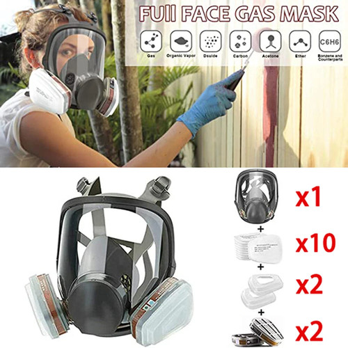 Full face mask respirator anti - face,