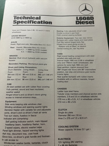 Mercedes benz l608d - mercedes,