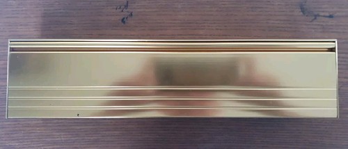 12ins letter box gold - in,