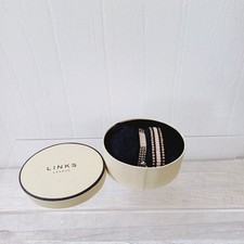 Links Of London Bracelet Friendship Silver Wish Set Of 2 Pink Black