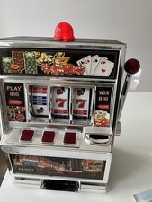 Jackpot Slot Machine Toy – Coin Bank – Working - Can Take Real Coin