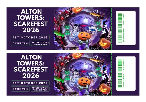 Alton towers scarefest 2026 - alton,