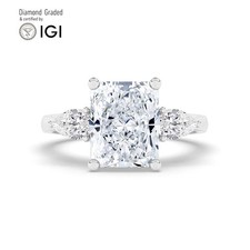 Radiant Diamond Trilogy Ring