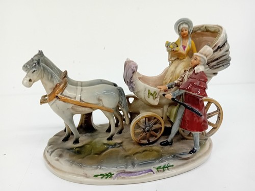 Vintage ceramic horse - vintage, horse-drawn