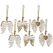 Angel Wing Wooden Christmas