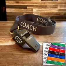 Personalised Black Whistle