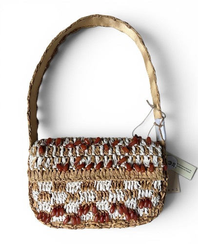 Mirasol woven raffia beaded - mirasol,