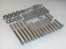 BSA D1 D3 Bantam Engine Covers 28pc A2 Stainless Steel UNC Allen Bolts, BSF nuts