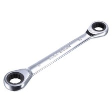 Halfords CRV Metric Double Ended Ratcheting Ring Spanner, 16mm * 18mm CLEARANCE