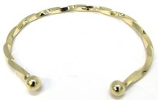 9 ct gold torque man bangle