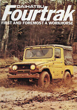 Daihatsu Fourtrak Short Wheelbase F20 F50 UK market 1981 colour sales brochure