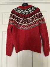 Marks And Spencer’s Red Fair isle Jumper
