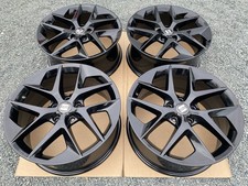 2012-20 18" SEAT LEON FR EXEO MK3 5x112 ALLOYS WHEELS REFURBISHED BLACK x4