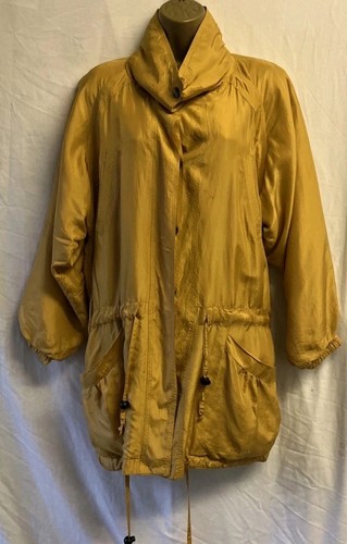 Vintage silk mustard mac - vintage,