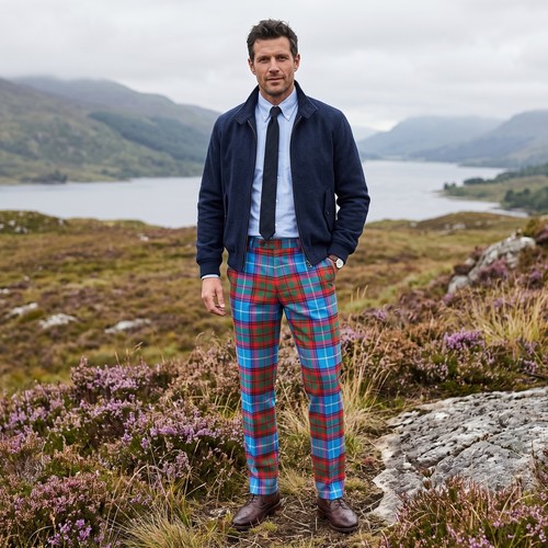 Men scottish highland - highland, tartan