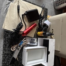 18v Tattoo Pen Kit With Needles, Ink And Artificial Skin, Pedal Operated