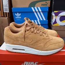 Deadstock NIKE AIR MAX 1 Premium Wheat Flax Sail Gum Mens UK9 US10 EU44 BNIB 