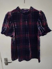 Boden Puff Sleeve Tartan