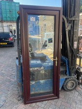 UPV Rose Wood Double Glazed Full Glass Door H2110/W860 Ref  A33