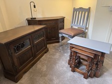 old charm furniture Tudor brown 