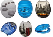 18" NOVELTY TOILET SEAT CHROME