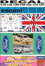DECAL FORD ESCORT RS 1800 MK