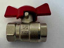 NEW Ball Valve - 3/8" BSP Red