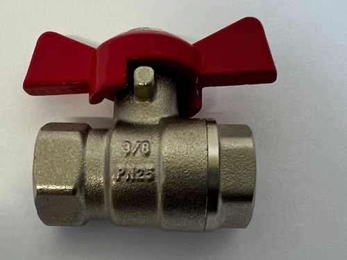 New ball valve - new, red