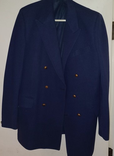Vintage blue crimplene 1960 - blue,